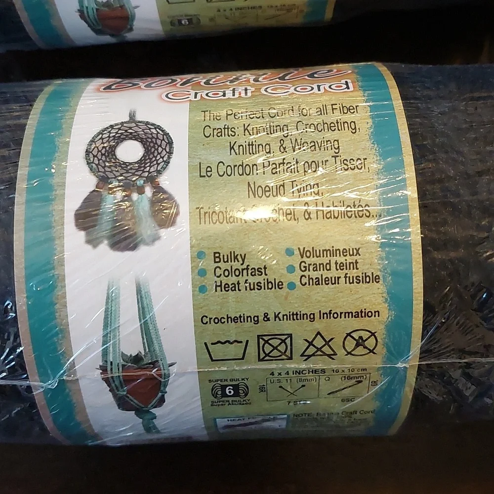 Bonnie Craft Cord yarn Knotting Crafting Weaving Crocheting Knitting 4mm-100yd - Picture 3 of 5